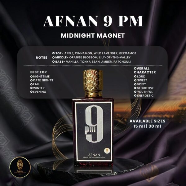 Afnan 9PM inspired fragrance product view 3
