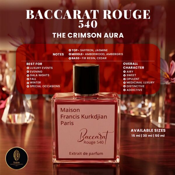 Baccarat Rouge 540 inspired fragrance product view 3