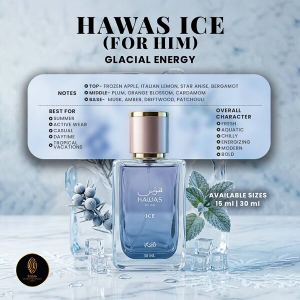 Hawas Ice inspired fragrance product view 3