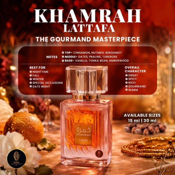 Khamrah Lattafa inspired fragrance product view 2