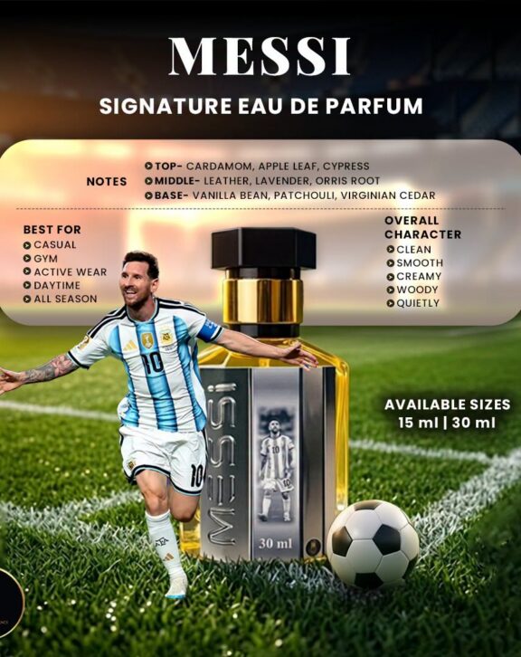 Messi inspired fragrance product view 3