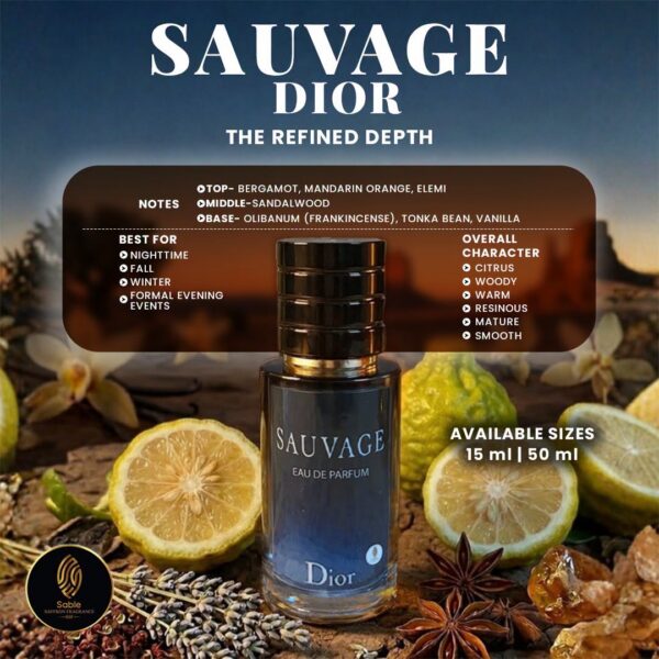 Sauvage Dior inspired fragrance product view 3