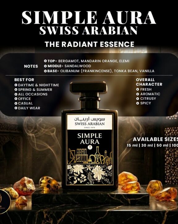 Simple Aura Swiss Arabian inspired fragrance product view 3