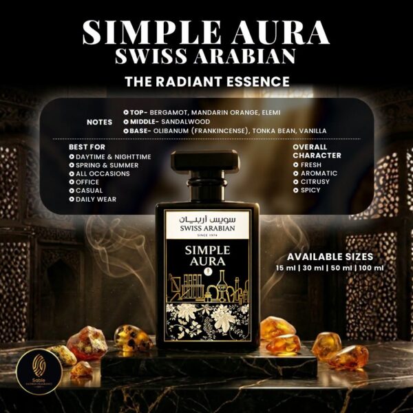 Simple Aura Swiss Arabian inspired fragrance product view 3