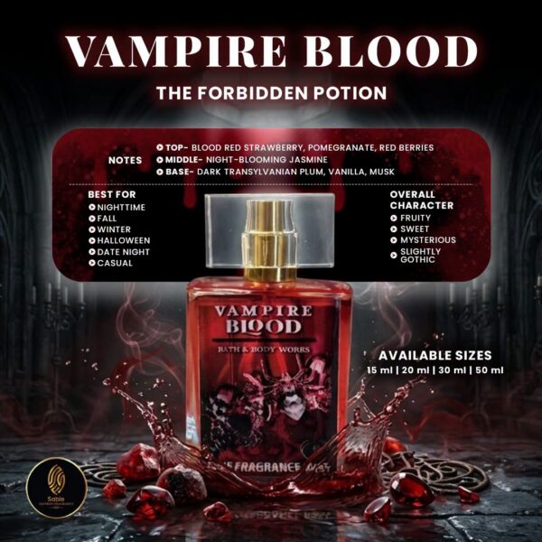 Vampire Blood inspired fragrance product view 3